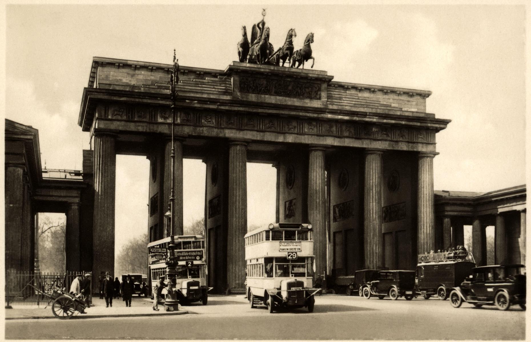 Brandenburg Gate, Berlin, Germany (c.1928)